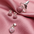 pink earrings