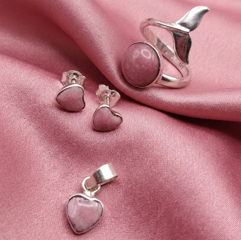 pink earrings