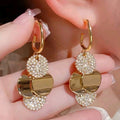 🤍🤍circular goldenringhstone earings🤍🤍