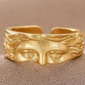 Half Face Venus Ring