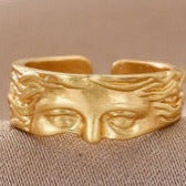 Half Face Venus Ring